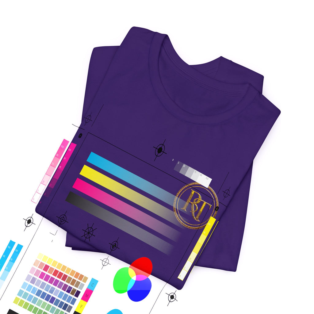 R+ Floral Monogram Tee — Elegant Initials Pocket T-Shirt