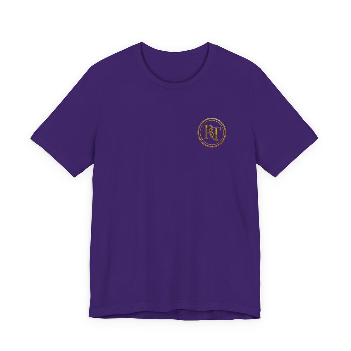 R+ Floral Monogram Tee — Elegant Initials Pocket T-Shirt