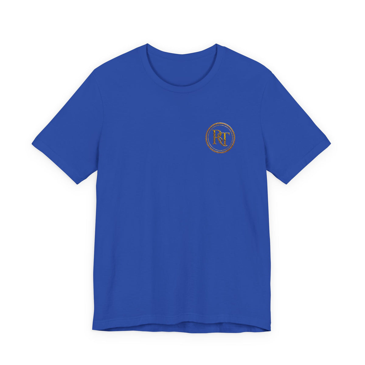 R+ Floral Monogram Tee — Elegant Initials Pocket T-Shirt