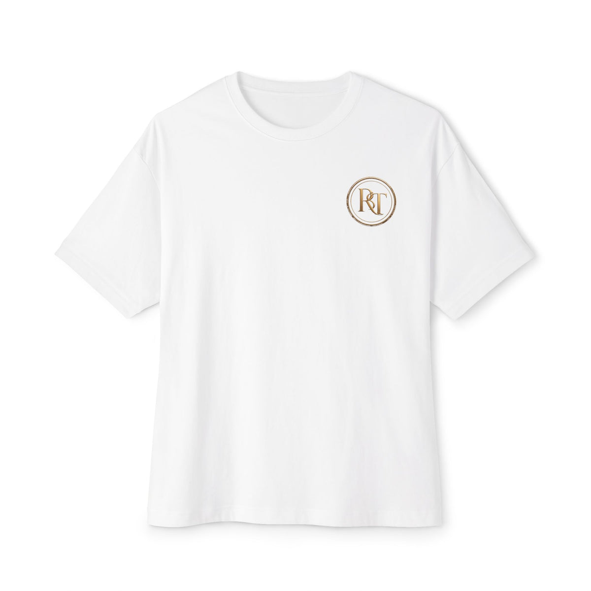 Boston Luxe RT Gold Boxy Tee - Heavyweight Oversized Collection