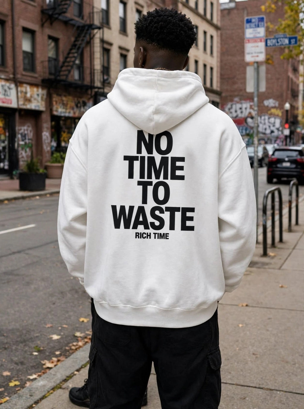 Rich Time "Time Is Money" Hourglass Hoodie - Luxury Money Gold Streetwear