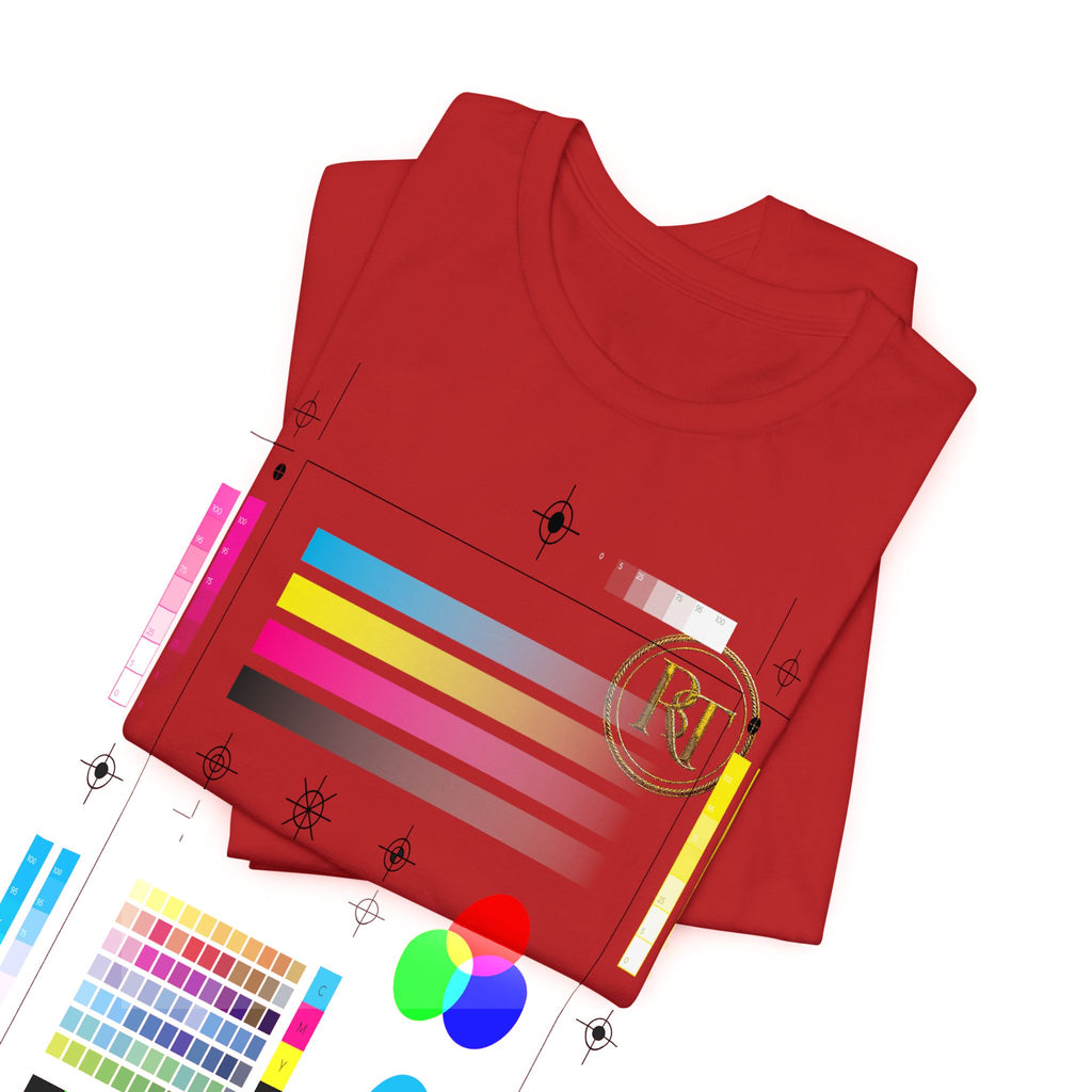 R+ Floral Monogram Tee — Elegant Initials Pocket T-Shirt