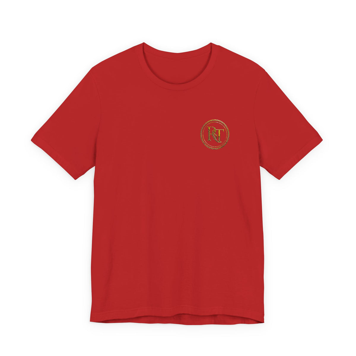 R+ Floral Monogram Tee — Elegant Initials Pocket T-Shirt