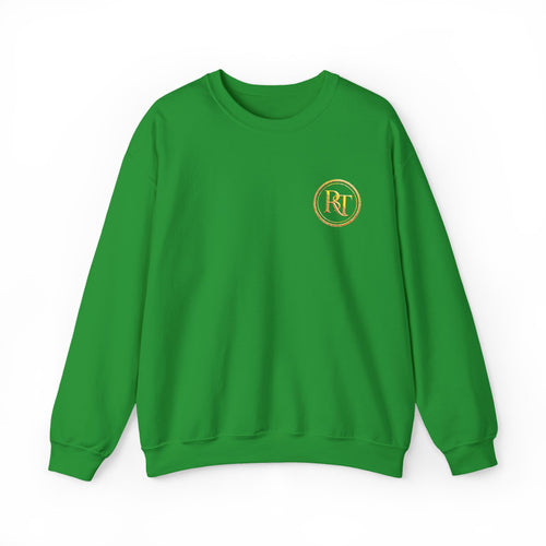 Gold Foil Monogram Crewneck Sweatshirt — Elegant Initial Pullover